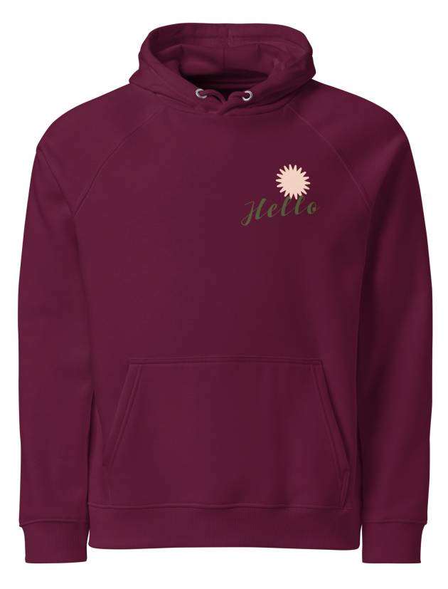 Unisex eco raglan hoodie