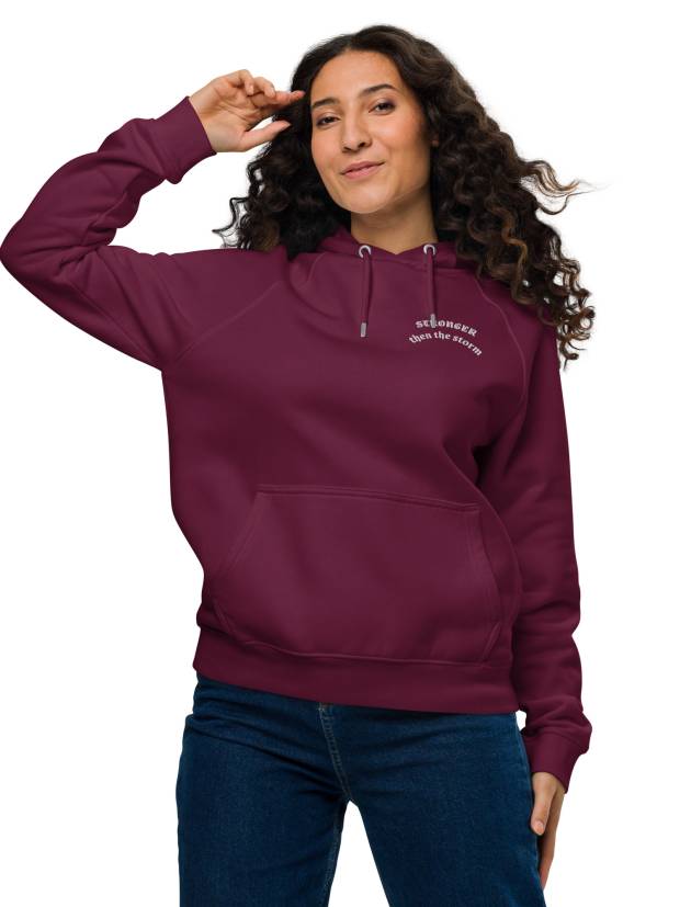 Unisex eco raglan hoodie
