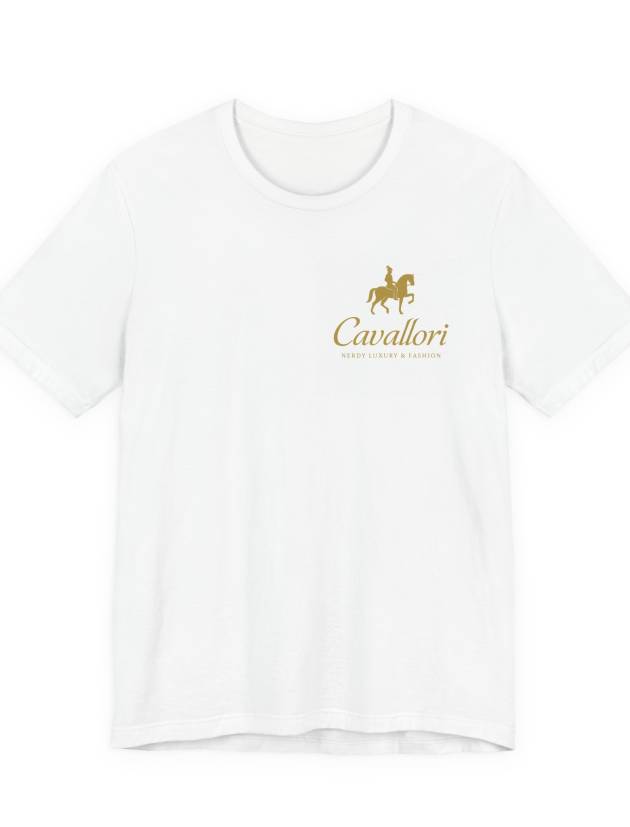 Cavallori Equestrian Logo Tee — Gold Horse Riding T‑Shirt